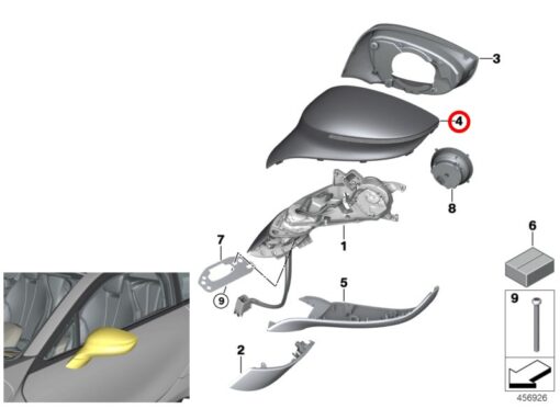 Exterior Mirror Cover-Left