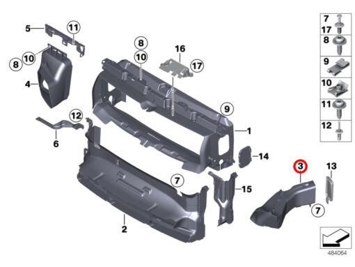 Air Duct-Brake Left