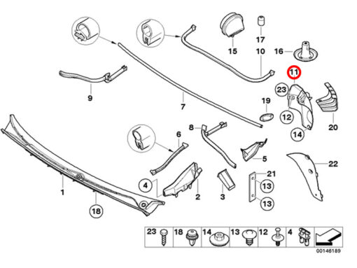 Cover Wheelhousing liner Rear Left